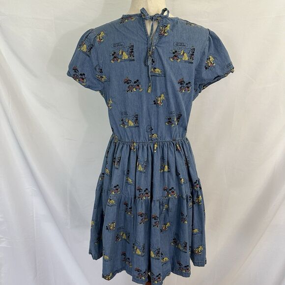DISNEY Her Universe Mickey & Friends Chambray Dress Size XS - Picture 6 of 9